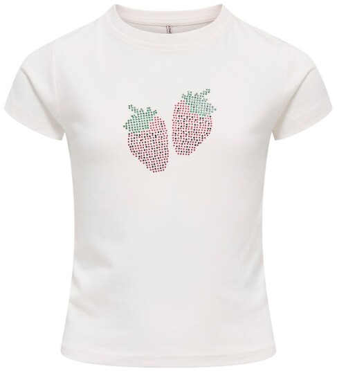 Kids Only T skjorte   KogKira   Cloud Danser/Strawberry   Kids Only   9 10 år 134 140   T skjorte   Hvit