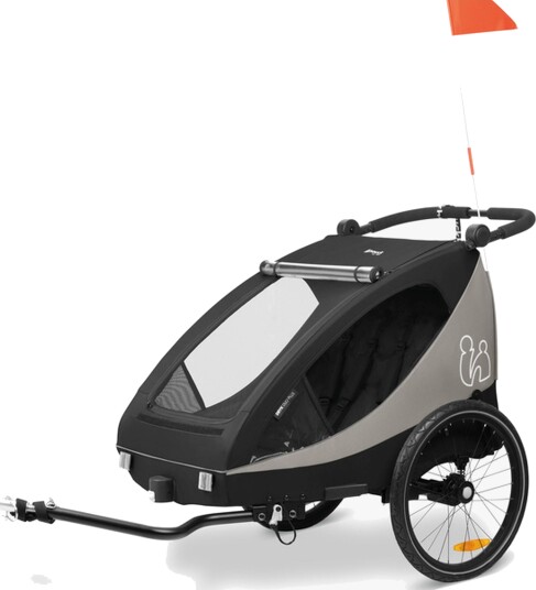 Hauck Dryk Duo Plus Sykkelvogn, Black Hauck Dryk Duo Plus Sykkelvogn, Black