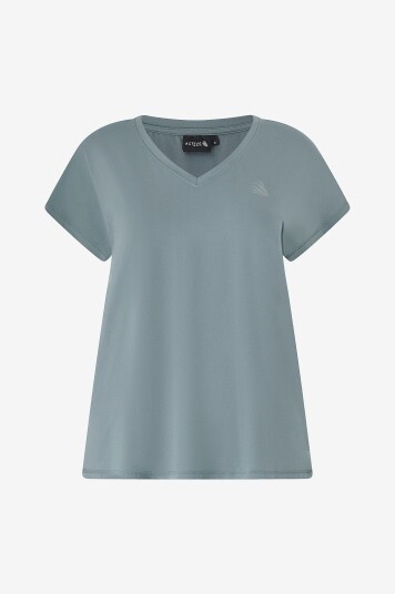 Zizzi Treningstopp aBasic S/S V neck Tee