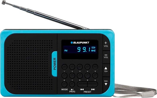 Blaupunkt PR5BL FM-radio med LCD-skjerm (analog)