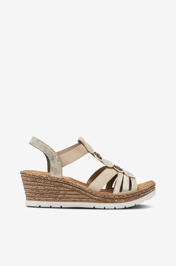 Rieker Sandaletter 619B2 60 Beige