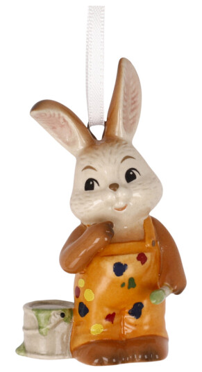 Goebel Ornament mini påskekanin maler 6,5 cm
