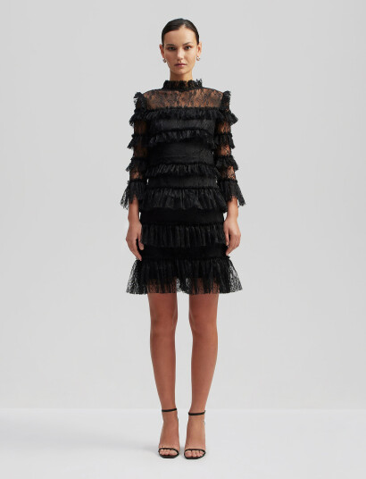 By Malina Carmine Mini Dress Black S By Malina Carmine Mini Dress Black S