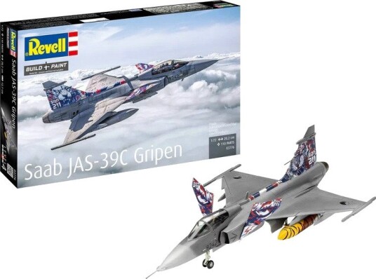 Revell 03776 Saab JAS-39C Gripen Modellfly Byggesett 1:72