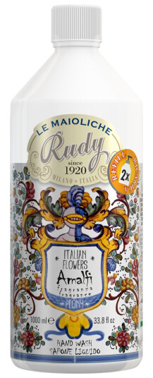 Rudy Amalfie Peony Le Maioliche Hand Wash Refill 1000 ml Rudy Amalfie Peony Le Maioliche Hand Wash Refill 1000 ml