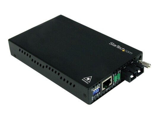 Startech.Com 10/100 Mbps Single Mode Fiber Media Converter Sc 18.6 Miles/30Km Over Single Mode Sc Fiber Et90110sm302 Fibermedieomformer 100Mb Lan 100Base-Fx Rj-45 / Sc-Enkeltmodus Opp Til 30 Km 1310 Nm For P/N: Etchs2u Sva12m2neua