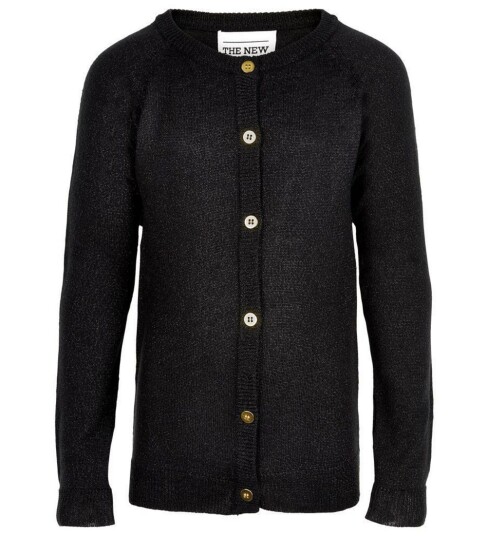 The New Classic Aya Glitter Cardigan Black/Gold 15-16 år