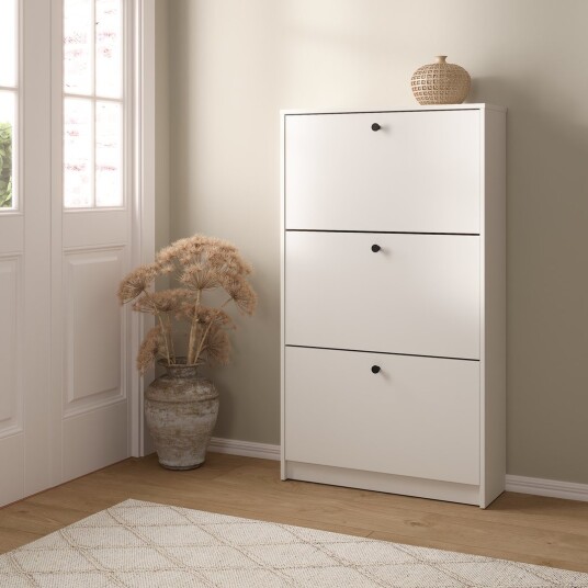 LIND FIORA SKOSKAP HVIT 3 DØRER 70X24X124 LIND FIORA SKOSKAP HVIT 3 DØRER 70X24X124
