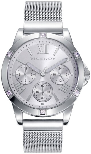 Viceroy Dameklokke 401168 83 Classic Sølvfarget/Stål Ø37 mm