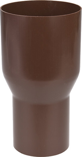 Plastmo overgang - spesial Ø90x75mm - Ø71x85mm, brun