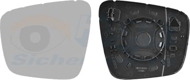 Speilglass, ytterspeil VAN WEZEL 4415837