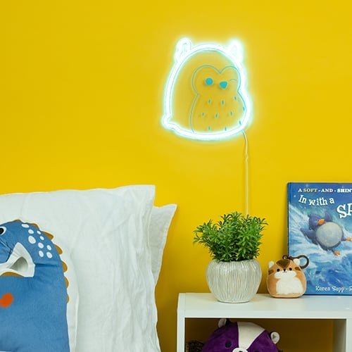 Fizz Creations Squishmallows - Winston Neon vegglampe - Blå Fizz Creations Squishmallows - Winston Neon vegglampe - Blå