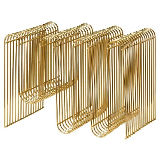 Aytm - Curva Magazine Holder Gold AYTM Aytm - Curva Magazine Holder Gold AYTM