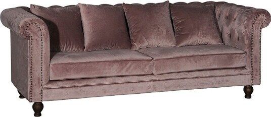 Venture Home   Sofa Valleta 3 seter   Rosa