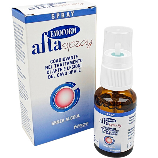 Munnspray Lindring Blister & Sår EMOFORM Afta 15 ml