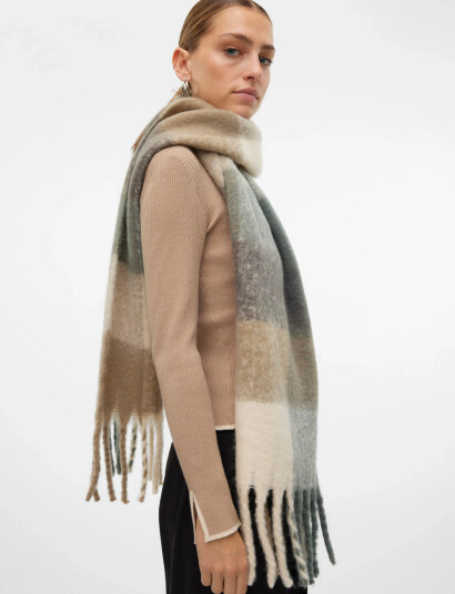 Vero Moda Vmivy League Scarf Noos - Green - ONE SIZE Vero Moda Vmivy League Scarf Noos - Green - ONE SIZE