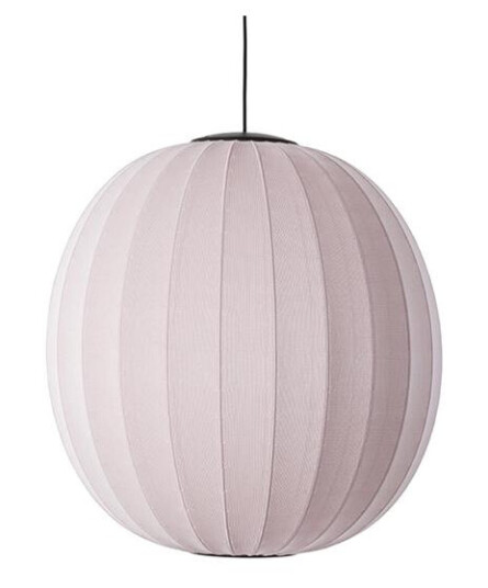 Made By Hand Knit-Wit Rund Taklampe Ø75 Lys Rosa LED