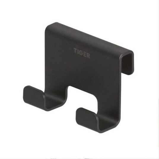 Tiger Caddy Krok for Glassvegg 6-8 mm Svart Matt