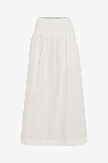 Vila Maxi skjørt viMia HW Maxi Skirt Hvit
