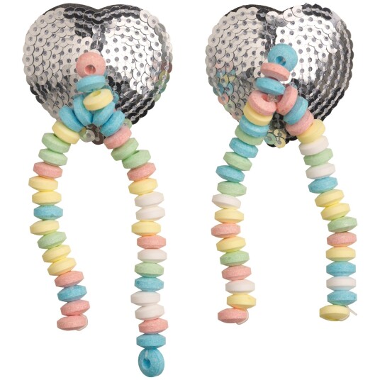Candy Edible Sequin Brystvortedusker 60 g - Forskjellige farger Candy Edible Sequin Brystvortedusker 60 g - Forskjellige farger