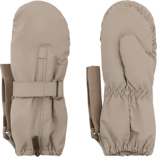MINI A TURE Matcesar Fleece Lined Mittens Beige 6 7Y