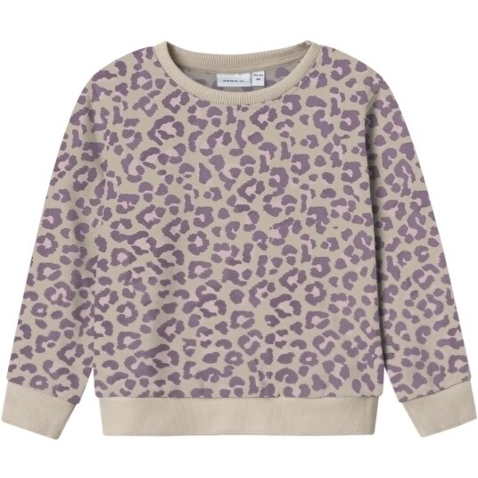 Name It Summer Sand Leo Nmfdavina Ls Sweat Fleece Bru Noos 104