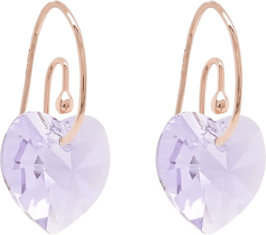 Marmara Sterling 925 Silver Earrings Violet Rose   Purple   ONE SIZE