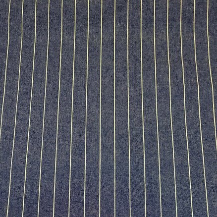 Denimstoff 145 cm 51 striper - 50 cm