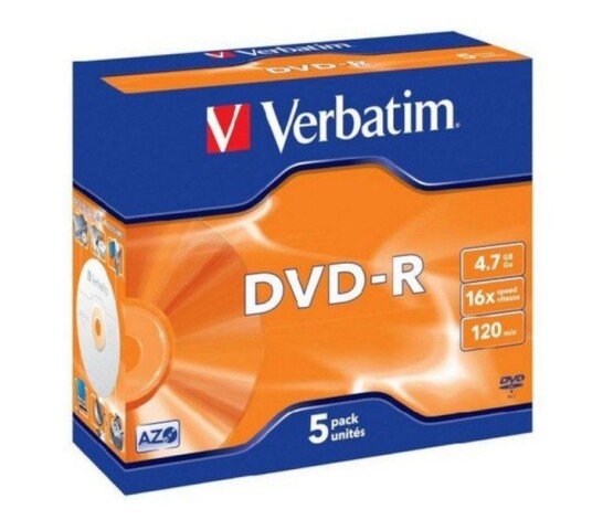 Verbatim DVD-R i etui 5-pk. Verbatim DVD-R i etui 5-pk.