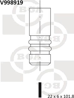 BGA V998919 Utløpsventil BGA V998919 Utløpsventil