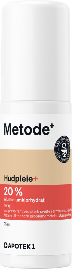 Metode aluminiumklorhydrat 20 % antiperspirant spray 75 ml