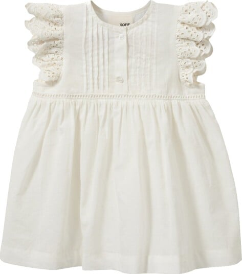 Sofie Schnoor Kjole Jaylasb Snow White m. Broderi Anglaise Sofie Schnoor 3 år 98 Kjole Hvit
