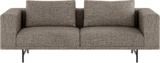 Vipp Loft 2 personers Sofa Bark Umbra/ Off White/ Sort