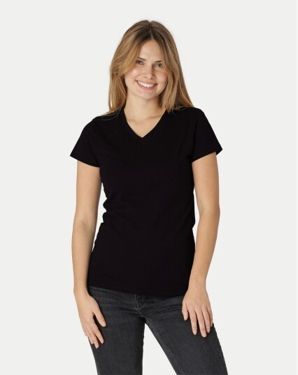 Neutral Organic - Ladies Fitted V-neck T-shirt Svart