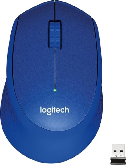 Logitech M330 Silent Plus Trådløs Optisk Mus 1000 DPI Blå