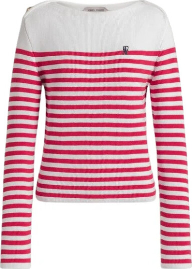 Alberta Ferretti Dame Strikkevarer Rød L,