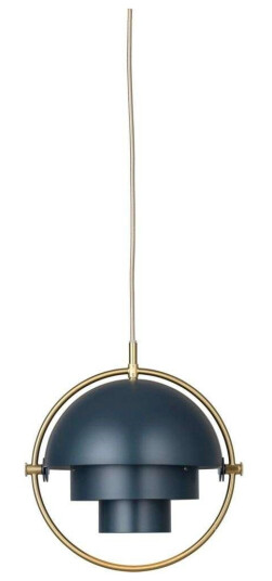 GUBI Multi-Lite Pendallampen Liten Messing & Midnattsblå- - Begrenset Utgave GUBI Multi-Lite Pendallampen Liten Messing & Midnattsblå- - Begrenset Utgave