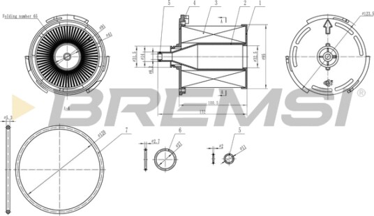 Drivstoffilter BREMSI FE0358 Drivstoffilter BREMSI FE0358