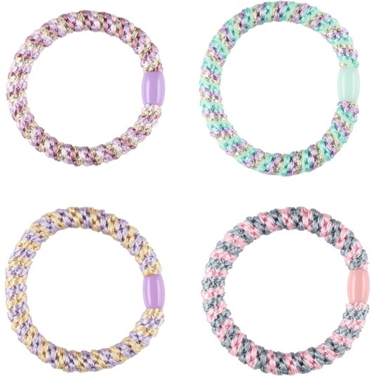 Mineas Scrunchie 4 Pcs Pastel Multicolored Mineas Scrunchie 4 Pcs Pastel Multicolored
