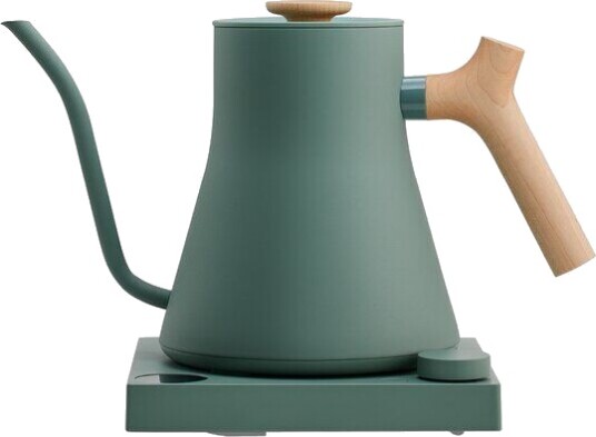Fellow Stagg EKG Pro Vannkoker 0,9L med Lønnehåndtak i Smoke Green