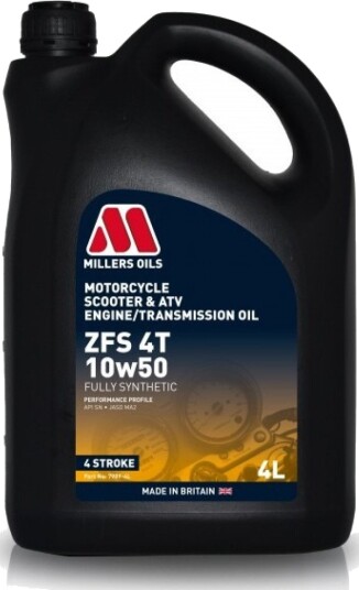 Motorsykkel motorolje MILLERS ZFS 4T 10W50 4L