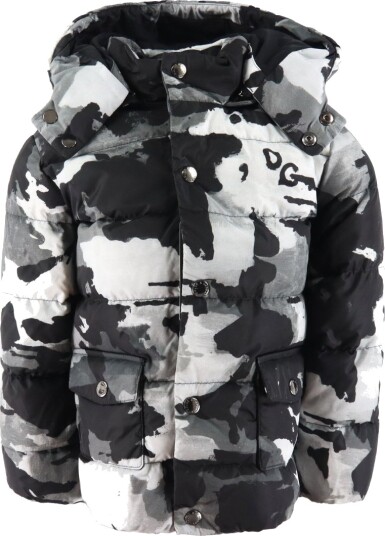 Dolce & Gabbana Dunjakke Grå Camouflage Dolce & Gabbana 9 12 md Dunjakke 74 80