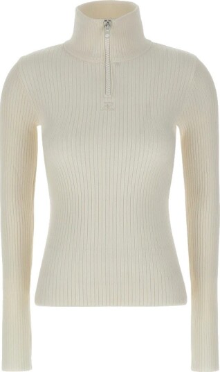 Courrèges Dame Strikkevarer Hvit XS,