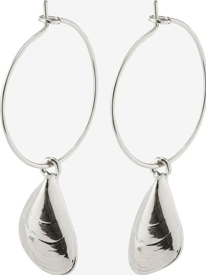 Pilgrim Earrings : Online Exclusive Posy : Silver Plated : White - SILVER PLATED - One Size