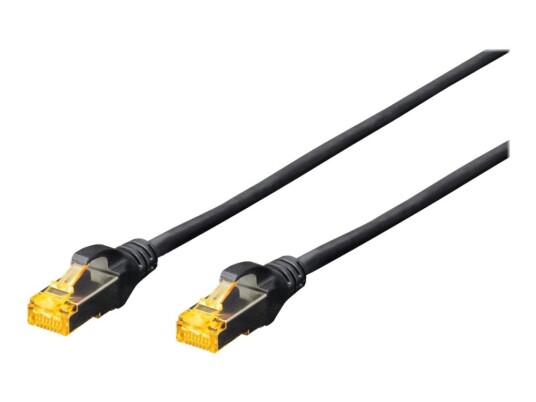 Digitus Professional Koblingskabel Rj-45 Hann Til Rj-45 Hann 50 Cm Sftp Cat 6A Halogenfri Svart
