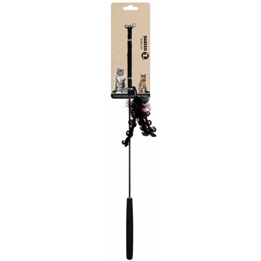 Ozami Viftepinne Med Fjær Svart 52Cm