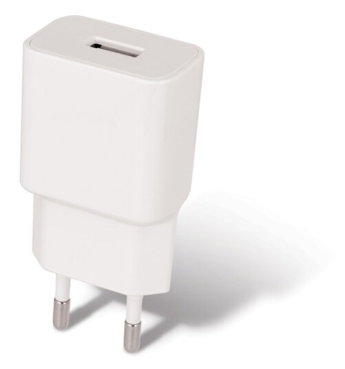 Maxlife USB-A Vegglader med USB-C-kabel 10,5W Hvit
