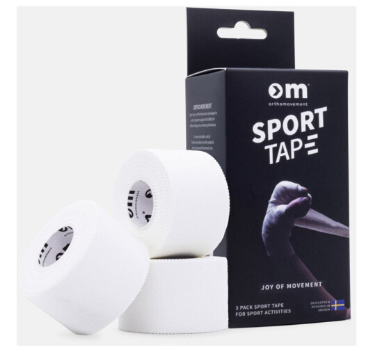Ortho Movement Sport Tape X3 Pack White Onesize Treningstilbehør