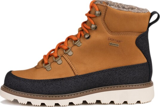 Pomar Women"s Kerttu GORE TEX Ankle Boot Tan Nub/Pu/Wht.Sole 42.0