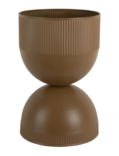 present time Plant Pot Tonar Medium - Brown - H 39CM present time Plant Pot Tonar Medium - Brown - H 39CM